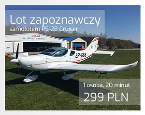 Loty zapoznawcze - samolot PS28 Cruiser